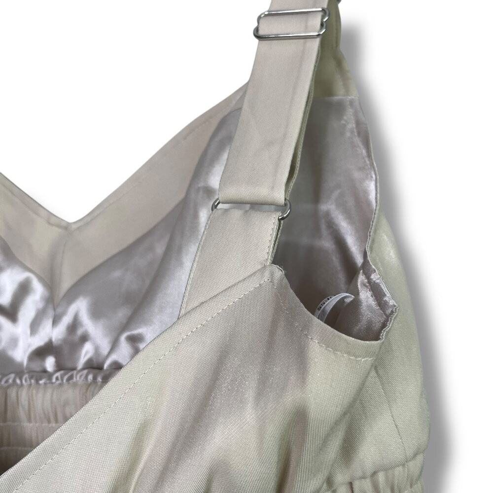 GUESS sleeveless Emma cropped satin bralette halter top NEW - Picture 10 of 13